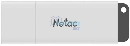 Флешка USB Netac U185 (NT03U185N-256G-30WH), 256Gb, USB 3.0, R/W 100/25, белый/серый