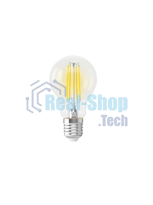 Умная LED лампа филамент GEOZON/E27/A60/5.5W/2200K-5500K/Wi-Fi/AC 220-250В, 50/60Гц/500lm/transparent GSH-SLF01