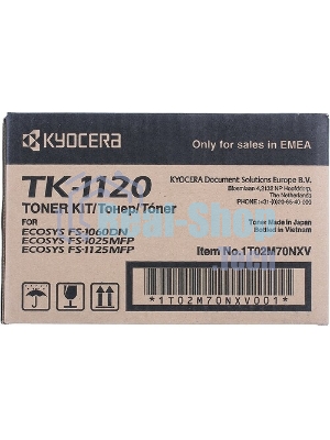Картридж лазерный Kyocera TK-1120 (1T02M70NX0/1T02M70NXV/1T02M70NX1) черный для FS-1060DN/1025MFP/1125MFP 3000 стр.