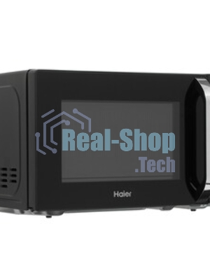 Микроволновая печь Haier HMB-DM208BA черный/серебристый, 20 л, 800 Вт, переключатели - кнопки, поворотный механизм
