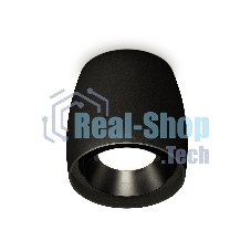 Светильник Ambrella Light XS1142002 SBK/PBK черный песок/черный полированный MR16 GU5.3 (C1142, N7031)