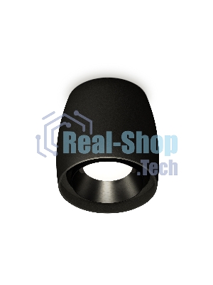 Светильник Ambrella Light XS1142002 SBK/PBK черный песок/черный полированный MR16 GU5.3 (C1142, N7031)
