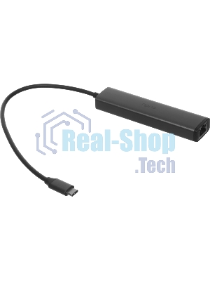 USB-концентратор CUDY UH605, USB Type-C, USB + RJ-45, USB Type-C