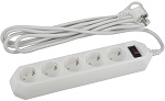 Сетевой фильтр ЭРА USF-5es-3m-W, 3 м, белый