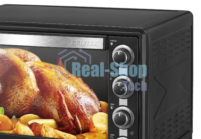 Мини-печь Centek CT-1533-62 Convection черный <62л> 2200Вт, Конвекция, 4 режима, max 320°