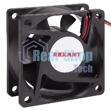 Вентилятор для корпуса Rexant RX 6025MS 12VDC черный, 60 мм, 3500 об/мин, 25 дБ, 2 pin