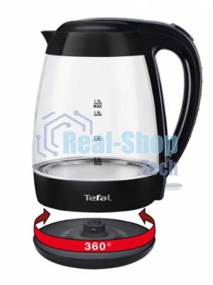 Электрочайник Tefal KO 450832 черный, 1.7 л, 2400 Вт, скрытый нагревательный элемент