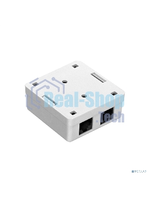 Розетка компьютерная двойная ExeGate SM2-RJ45-C5 RJ-45 кат.5/5E UTP Krone/110