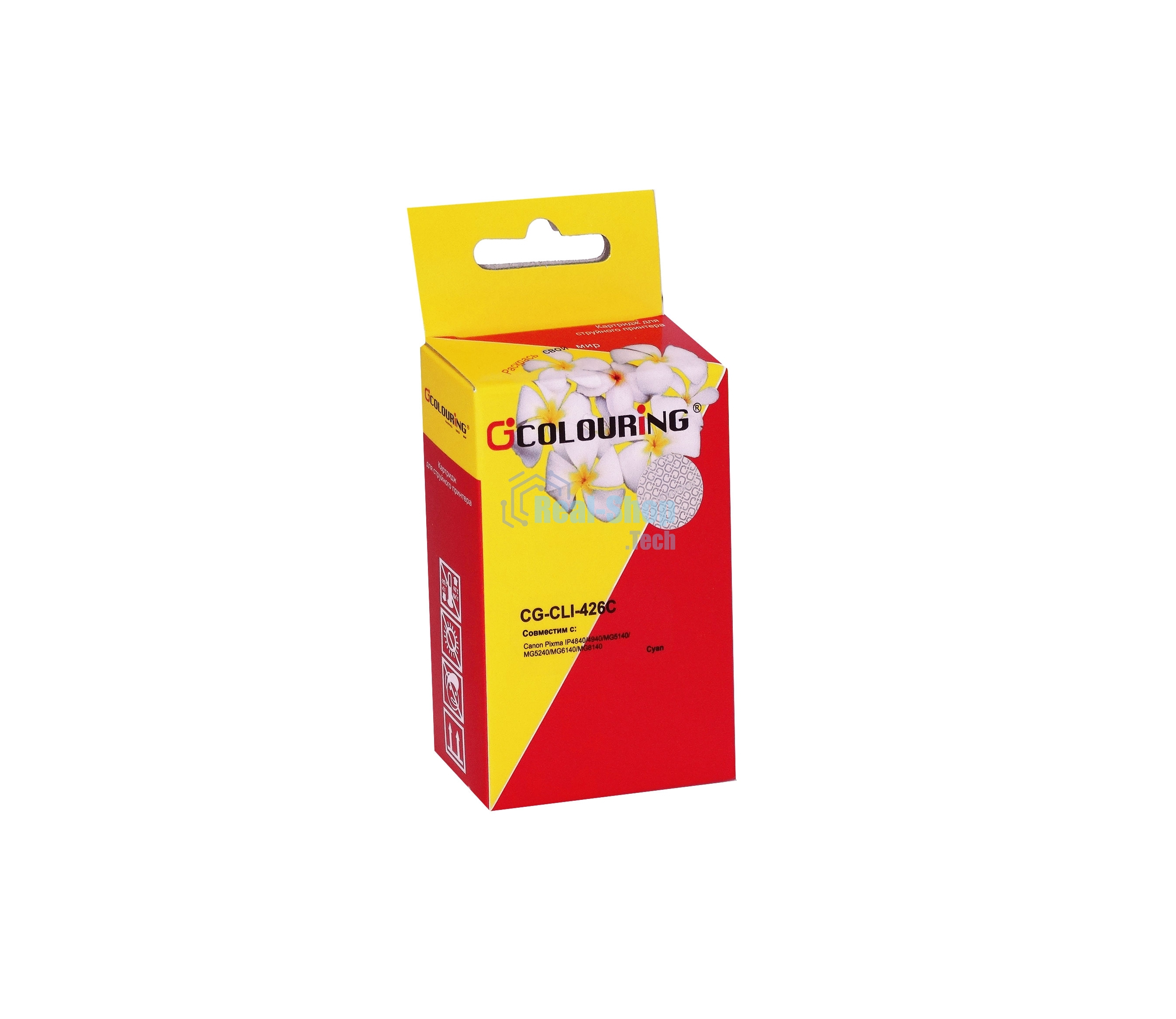 Картридж струйный Colouring CG-CLI-426C Cyan с чипом водный (9 мл) для Canon IP4840/MG5140/MG5240/MG6140/MG8140