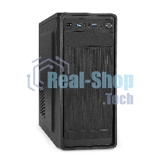 Компьютерный корпус Miditower ExeGate XP-332UC (ATX, без БП, 2хUSB 3.0/1хTypeC, аудио, черный)