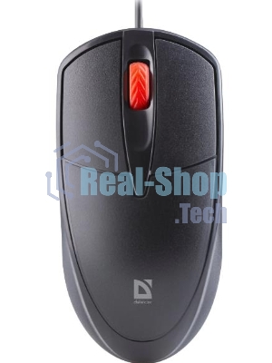 Мышь проводная Defender Icon MB-057 черный, 1000 dpi, USB, кнопки - 3