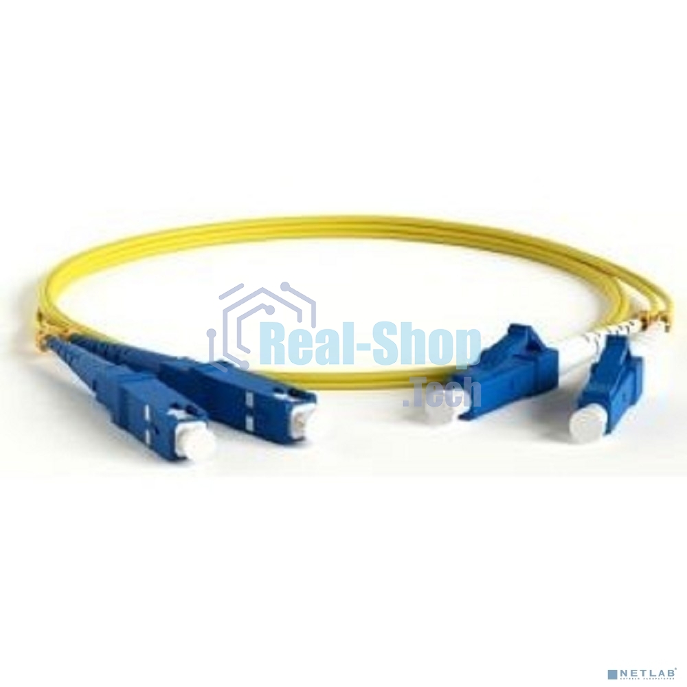 Патч-корд Hyperline FC-D2-9-SC/­UR-SC/­UR-H-3M-LSZH-YL Патч-корд волоконно-оптический (шнур) SM 9/­125 (OS2), SC/­UPC-SC/­UPC, 2.0 мм, duplex, LSZH, 3 м