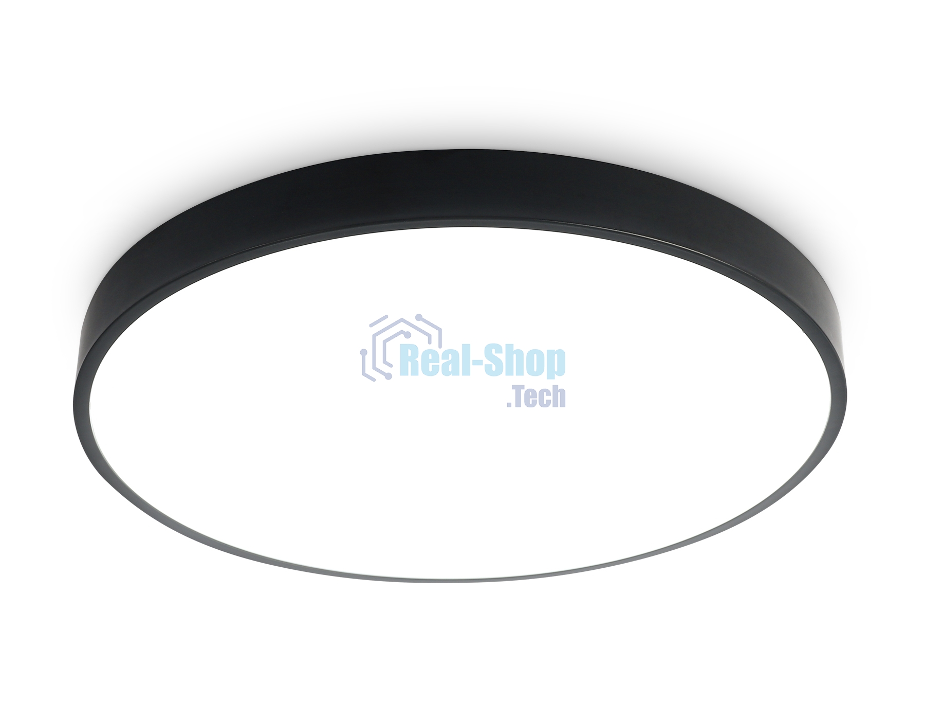 Потолочный светодиодный светильник Ambrella light FZ1206 BK черный IP54 27W 5000K D370*60 (без ПДУ)
