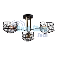 Светильник Ambrella light TR80171/3 SB/BK бронза/черный E27/3 max 40W D600*215