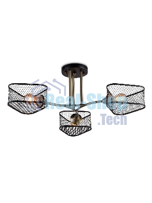 Светильник Ambrella light TR80171/3 SB/BK бронза/черный E27/3 max 40W D600*215