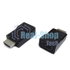 Переходник Gembird Переходник HDMI-VGA Cablexpert A-HDMI-VGA-001, 19M/15F