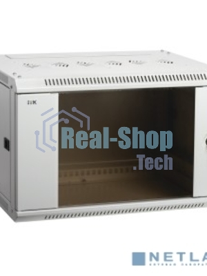 Шкаф монтажный ITK LINEA W (LWR3-18U66-GF) настенный 18U 600x600мм пер.дв.стекл задн.дв.стал.лист 90кг серый 500мм 41кг 200град. IK08 сталь