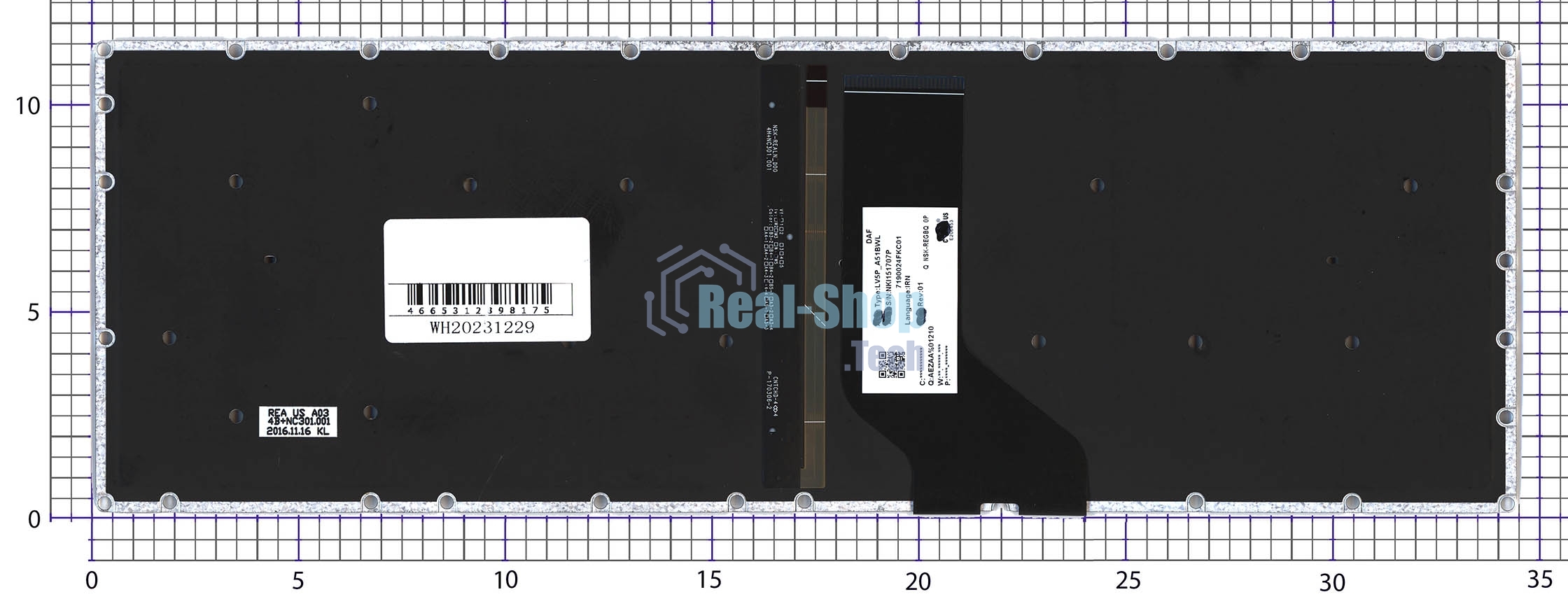 Клавиатура для ноутбука Acer Aspire 7 A717-72 черная
