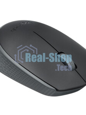 Мышь беспроводная Logitech M170 черный/темно-серый, 1000 dpi, радиоканал, USB, кнопки - 3