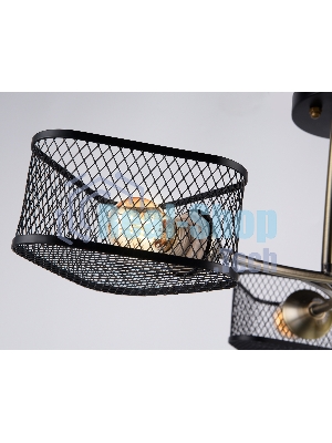 Светильник Ambrella light TR80171/3 SB/BK бронза/черный E27/3 max 40W D600*215