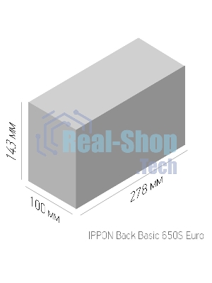 Источник бесперебойного питания Ippon Back Basic 650S Euro 360Вт 650ВА черный