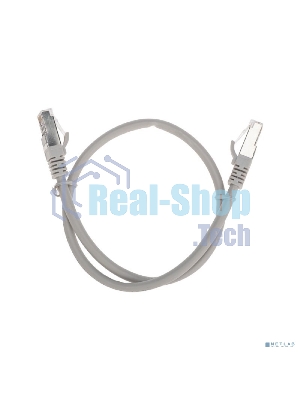 Патч-корд S/FTP Rexant cat.6a (10G), RJ45-RJ45, неэкранированный, 28AWG, LSZH, серый, 0.5 м
