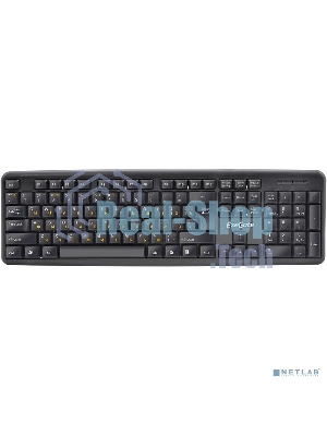 Клавиатура проводная Professional Standard LY-331L2-OEM (USB, полноразмерная, влагозащищенная, 104кл., Enter большой, длина кабеля 2,2м, черная, brown box)