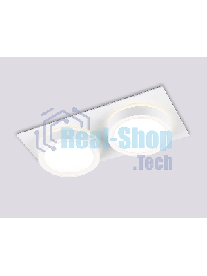 Светильник Ambrella light TN52423/2 WH/FR белый/белый матовый GX53 max 12W 210*105*45