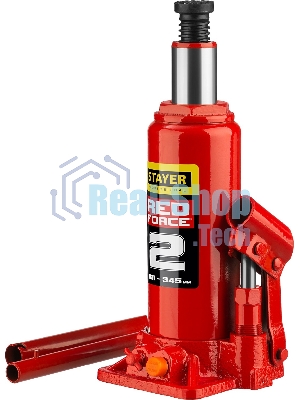 Домкрат STAYER 43160-2_z01  гидравлический бутылочный red force 2т 181-345мм