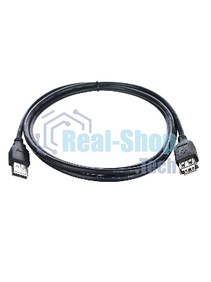 Кабель-удлинитель TELECOM USB2.0 Am-->Af 1,5 м черный TUS6990-1.5M