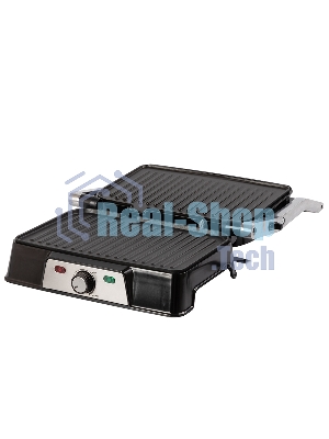 Гриль-пресс электрический Endever Grillmaster 220, серебристый/черный