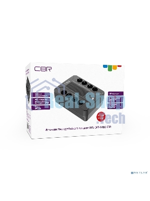 Источник бесперебойного питания CBR UPS-OFB-101E-650/650 ВА/390 Вт/8xSchuko CEE 7