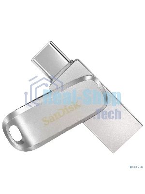Флешка USB SanDisk Ultra Dual Luxe (SDDDC4-128G-G46), 128Gb, USB 3.1/USB Type-C, R/W 150/40, серебристый