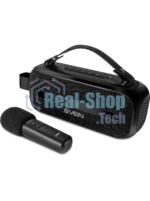 Колонка портативная SVEN PS-255 черный 12W 1.0 BT 3600mAh