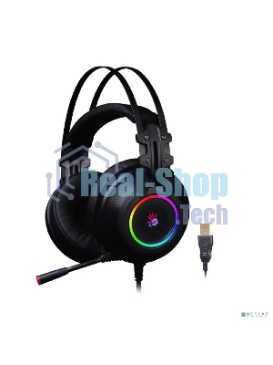 Гарнитура Bloody G528C чёрный, проводная, подсветка