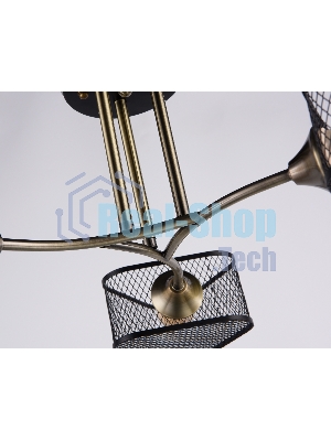 Светильник Ambrella light TR80171/3 SB/BK бронза/черный E27/3 max 40W D600*215