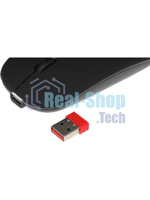 Мышь беспроводная Defender Touch MM-997 черный, 1600 dpi, радиоканал, Bluetooth, USB, кнопки - 4