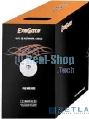 Кабель Exegate EX186134RUS UTP 4 пары кат.6 Exegate CCA, 305м pullbox, серый