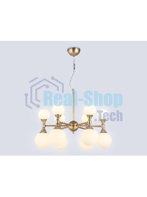 Люстра Ambrella light LH51050/12 GD/FR золото/белый матовый G9*12 max 28W D550*450