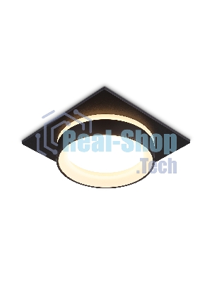 Светильник Ambrella light TN6710 BK черный IP44 GX53 max 15W 105*105*45