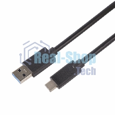 Шнур USB 3.1 type C (male)-USB 3.0 (male) Rexant 1 м
