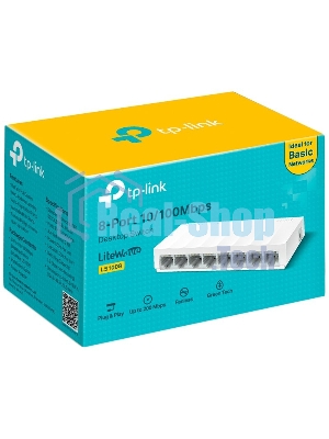 Коммутатор TP-Link LS1008 8x100Mb неуправляемый