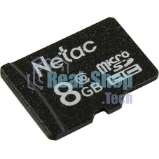 Флеш карта microSDHC 8Gb Netac P500 NT02P500STN-008G-S (без SD адаптера) 80Mb/s