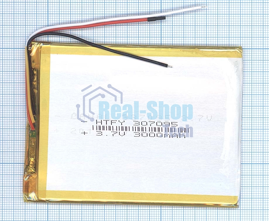 Аккумулятор Li-Pol (батарея) 3x70x95мм 3pin 3.7V/2500mAh
