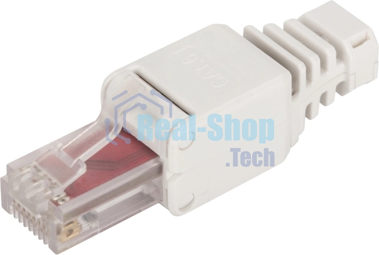 Коннектор Lanmaster LAN-TMP-U6A-WH полев.RJ45 кат.6A UTP бел. (упак.:1шт)