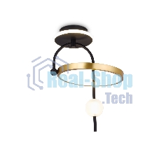 Светильник Ambrella light FL66424 BK/GD черный/золото 3000K/4200K/6400K 15W 240*220*347.7 (Без ПДУ)