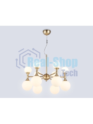 Люстра Ambrella light LH51050/12 GD/FR золото/белый матовый G9*12 max 28W D550*450