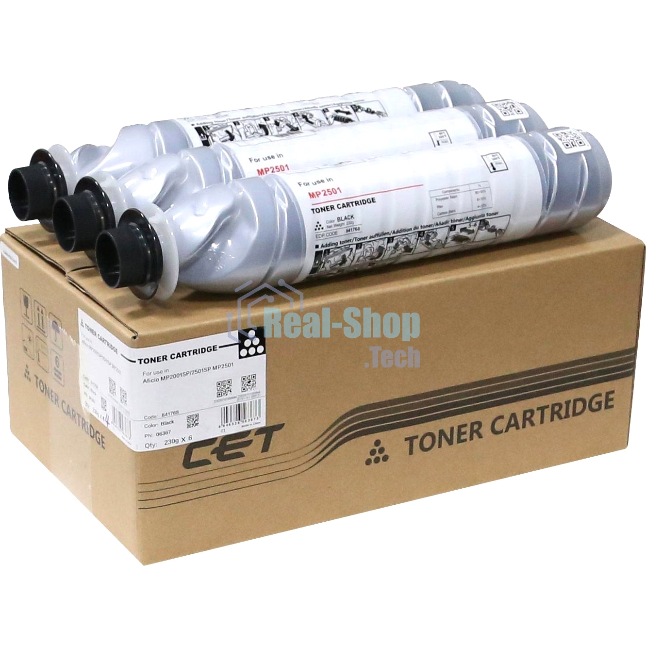 Картридж лазерный (SD6) 841769 для Ricoh Aficio MP1813L/MP2001L/MP2501L/MP2001SP/MP2501SP/MP2013L CET, 230г, 9000 стр., CET6367