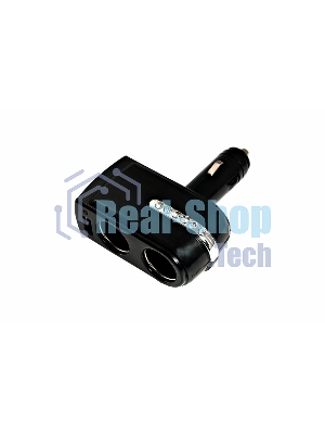 Разветвитель автоприкуривателя Rexant 2 гнезда 1хUSB (5 V 1000 mA)