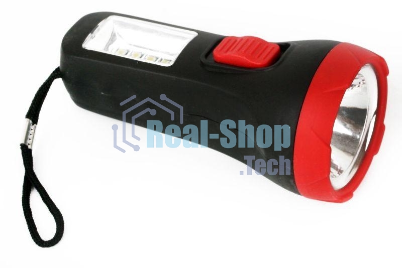 Фонарь LED16014 1 + 4SMD LED 2 реж. 1XR6 пласт блист-пакет Ultraflash 14253